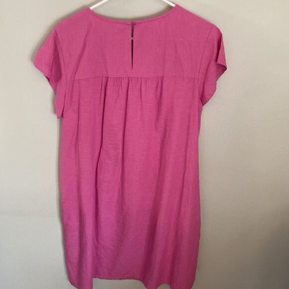 St John’s Bay Pink Short Sleeve Dress. Size Large. Like new. - Picture 4 of 4